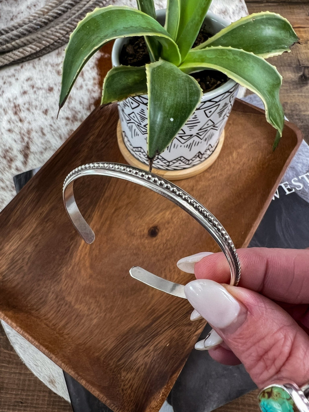 Palmer Beaded Cuff Bracelet - Lunabelle West