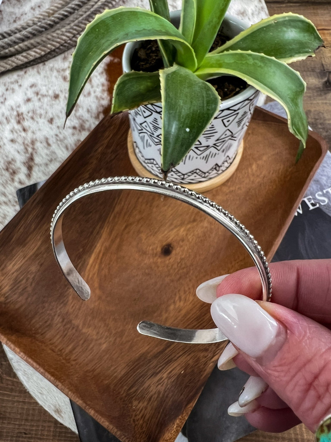Palmer Beaded Cuff Bracelet - Lunabelle West