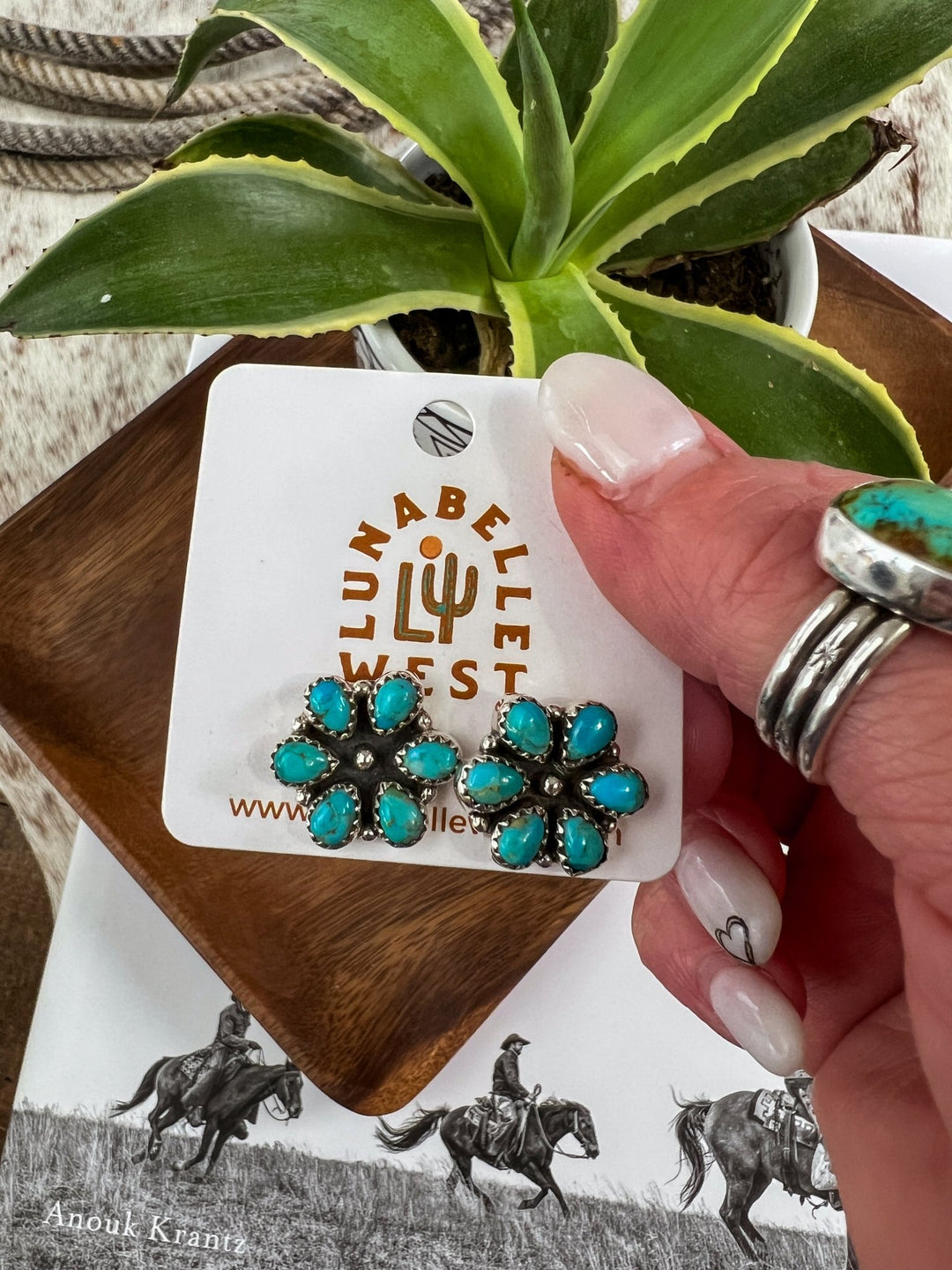 Sandusky Turquoise Earrings - Lunabelle West