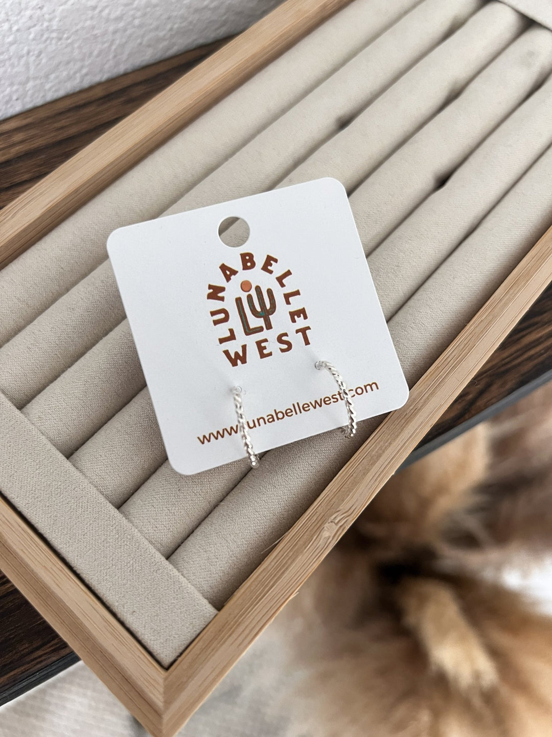 Braelyn Twist Hoops - Lunabelle West