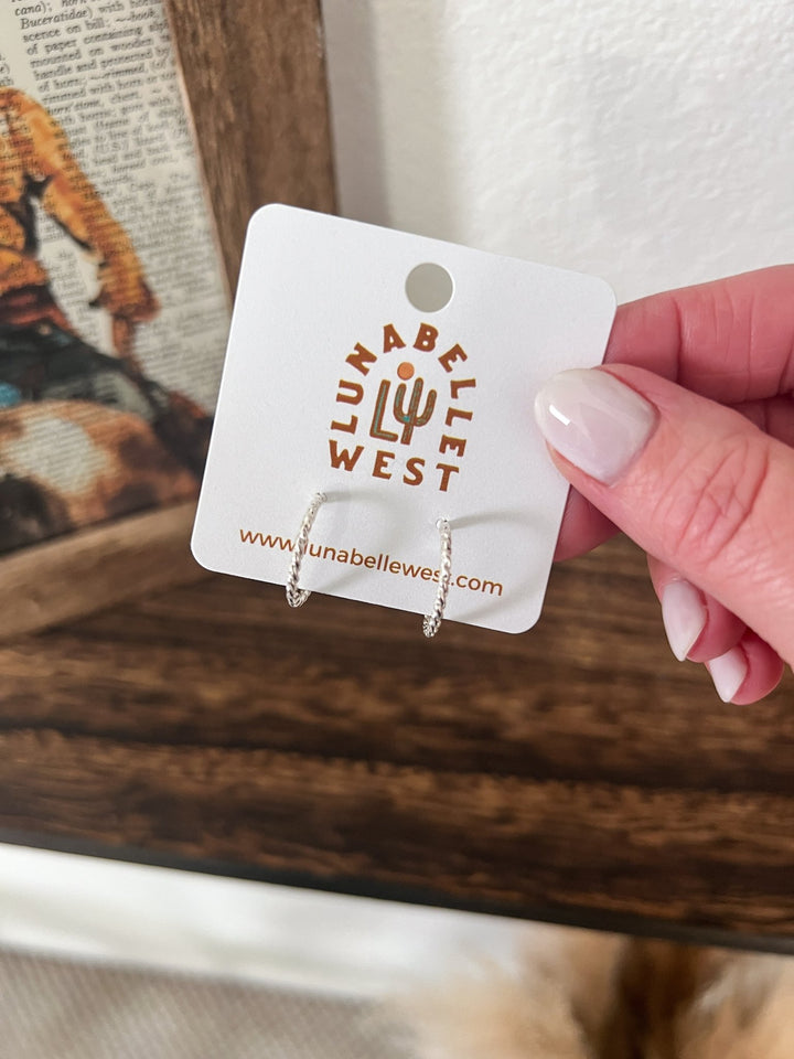 Braelyn Twist Hoops - Lunabelle West