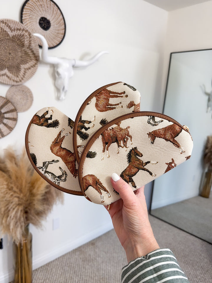 Prairie Pony Makeup Bag