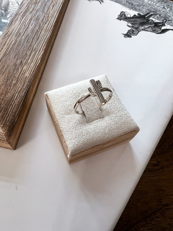 Sterling Silver Cactus Ring - Lunabelle West