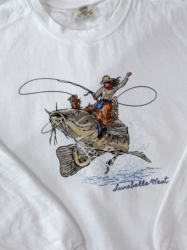 Channel Cat Cowgirl Crewneck