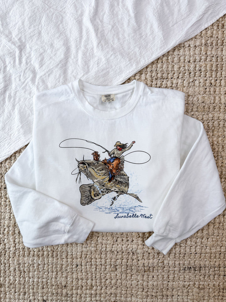 Channel Cat Cowgirl Crewneck