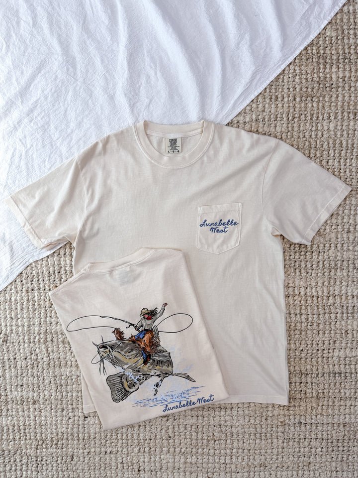 Channel Cat Cowgirl Pocket Tee
