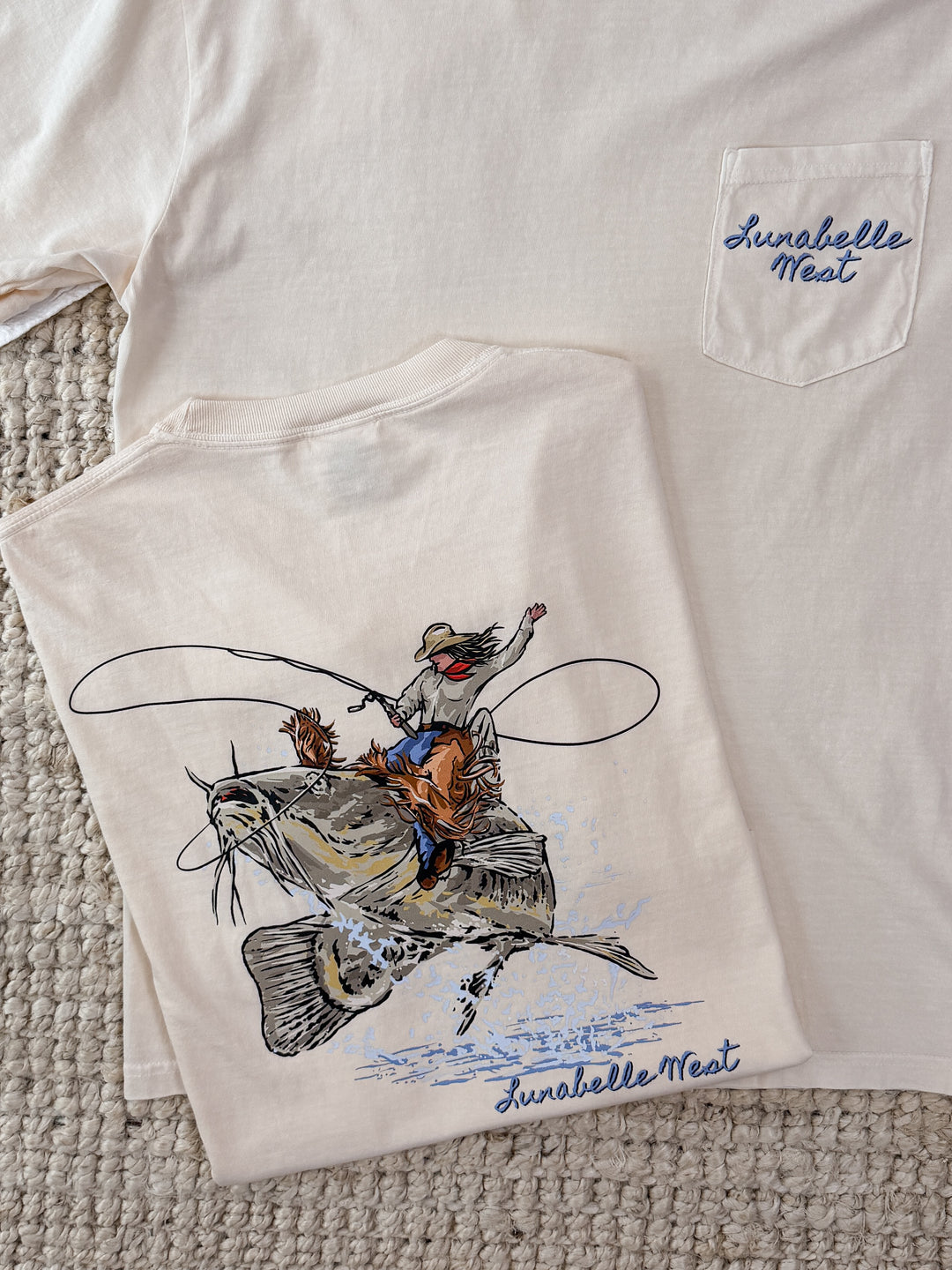 Channel Cat Cowgirl Pocket Tee