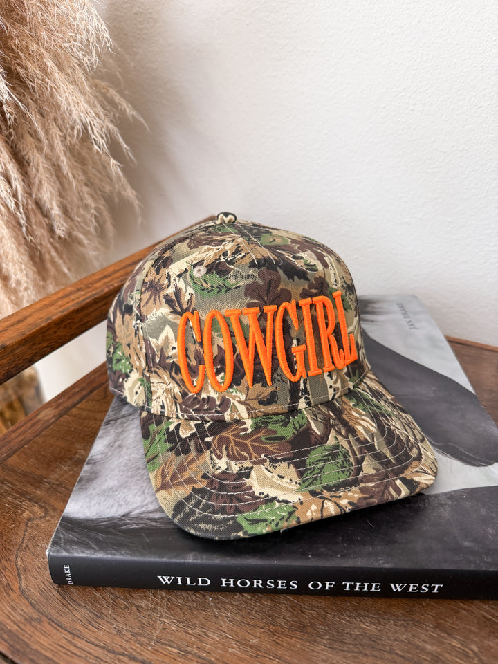 Camo Cowgirl Trucker Hat 