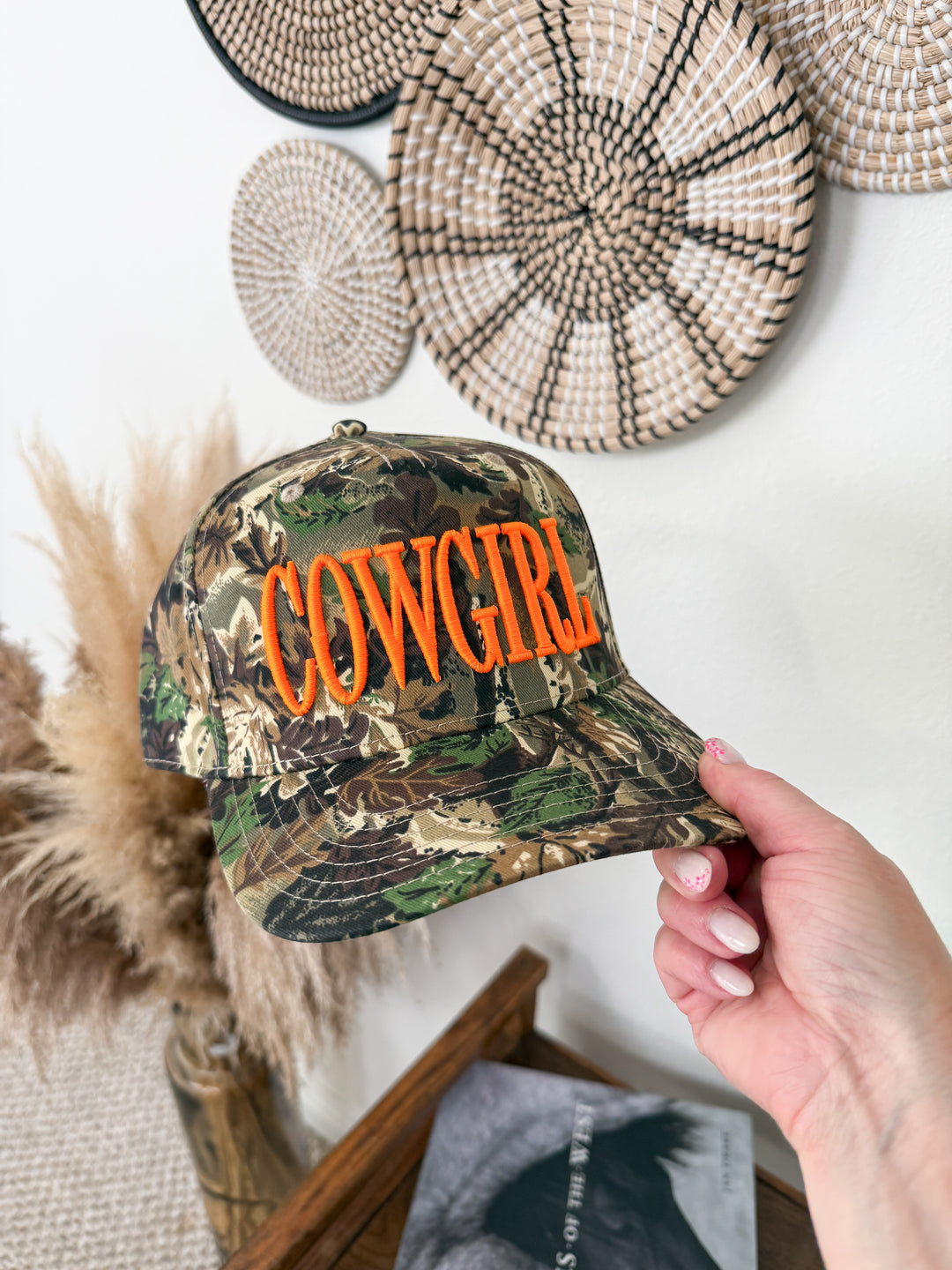 Camo Cowgirl Trucker Hat 