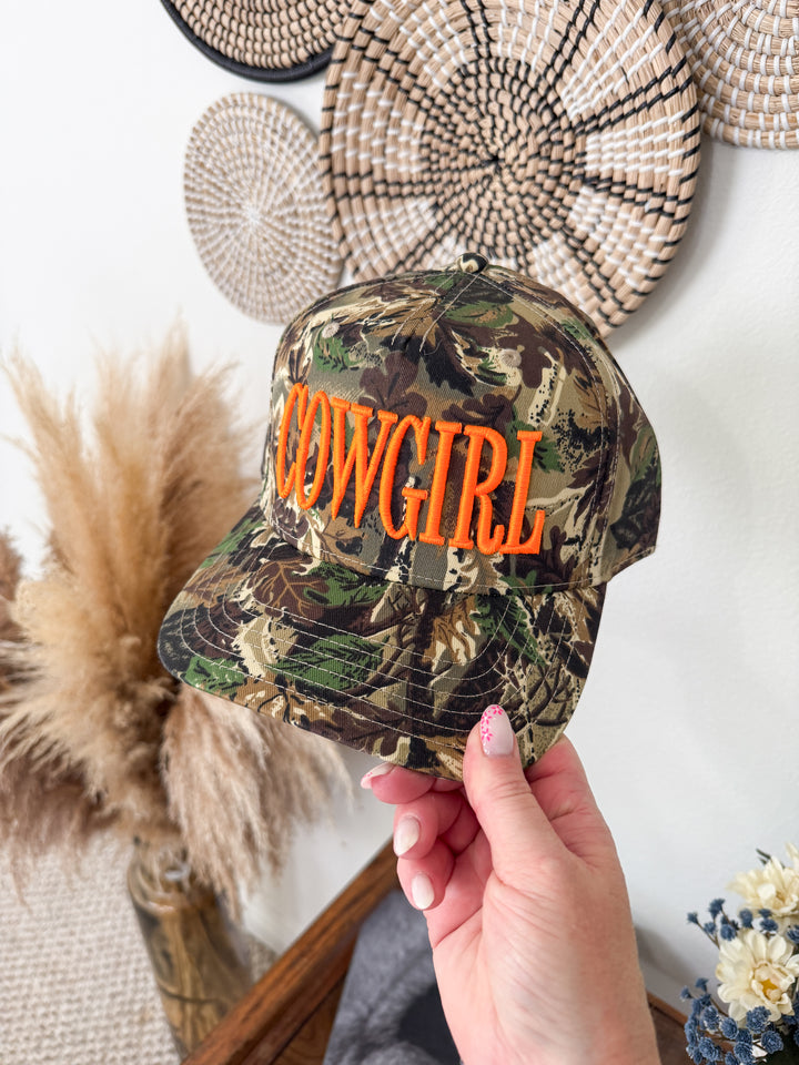 Camo Cowgirl Trucker Hat 